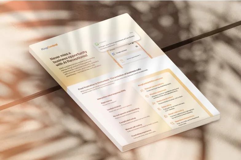 Infographic: Differences between IVR and Al receptionist