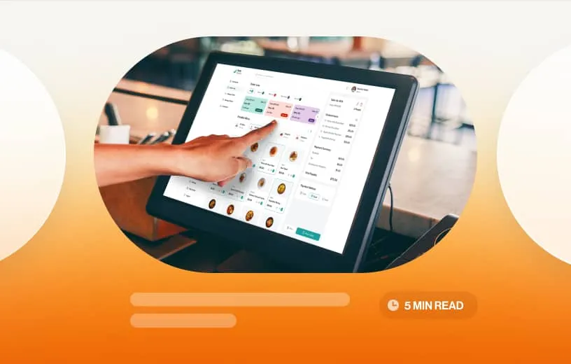 A Point of Sale system in use