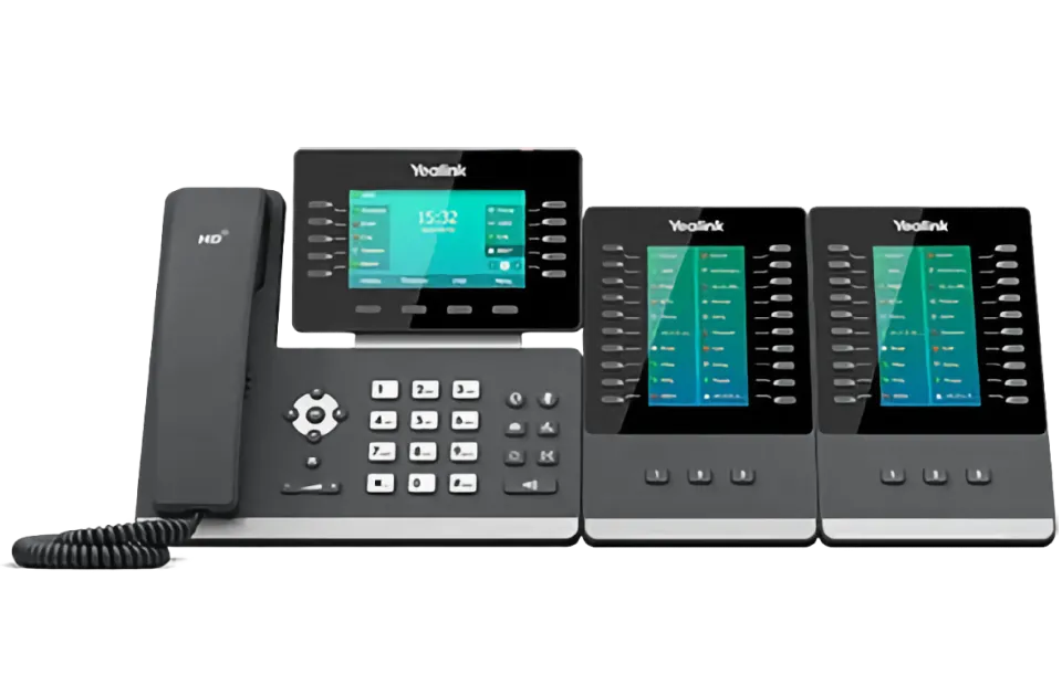 Yealink T48U Ultra-elegant Gigabit IP Phone with 2 Expansion Modules EXP43