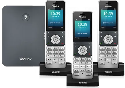 Yealink W76P Cordless Phone with 3 Handsets